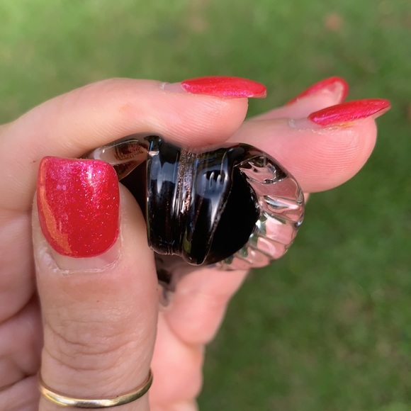 Large Dichroic Swirl Glass Pendant - Picture 10 of 17